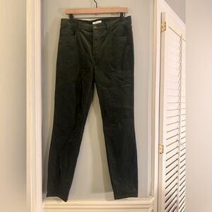 LOFT Olive Green Corduroy Skinny Pants Women’s Size 8 / 29 Stretch Fall Winter